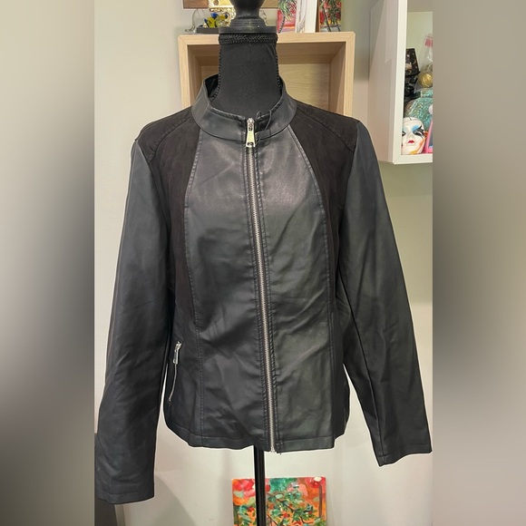 CAVALINI Faux Leather Jacket - Picture 1 of 5